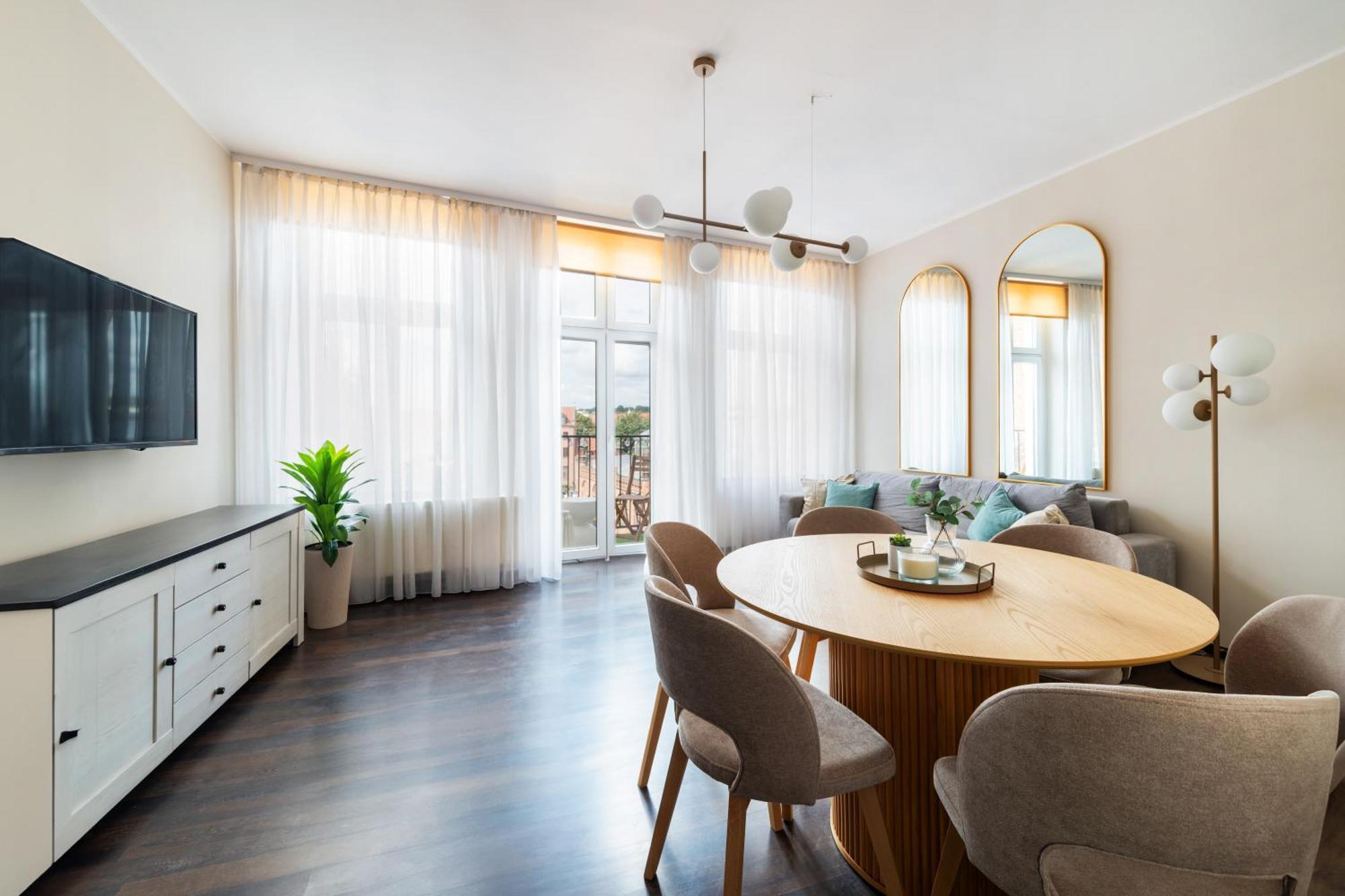 Stunning Apartment With Balcony Gdansk Luaran gambar