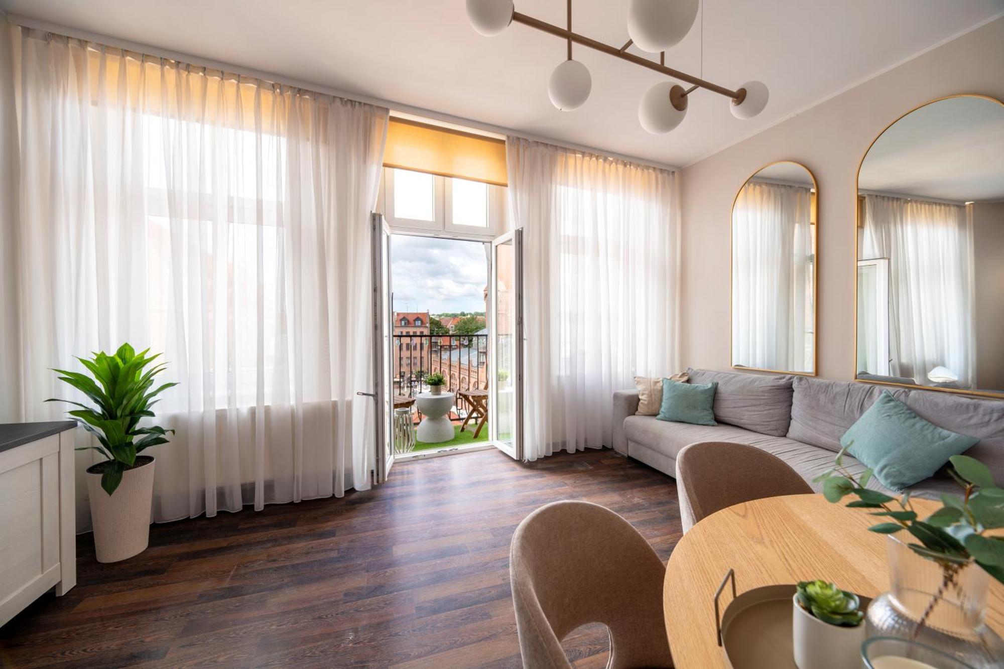 Stunning Apartment With Balcony Gdansk Luaran gambar